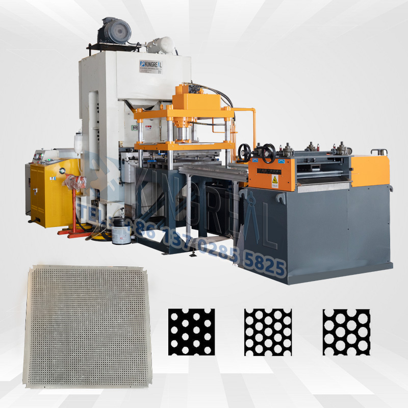 முழு தானியங்கி துளையிடப்பட்ட உலோக உற்பத்தி வரி