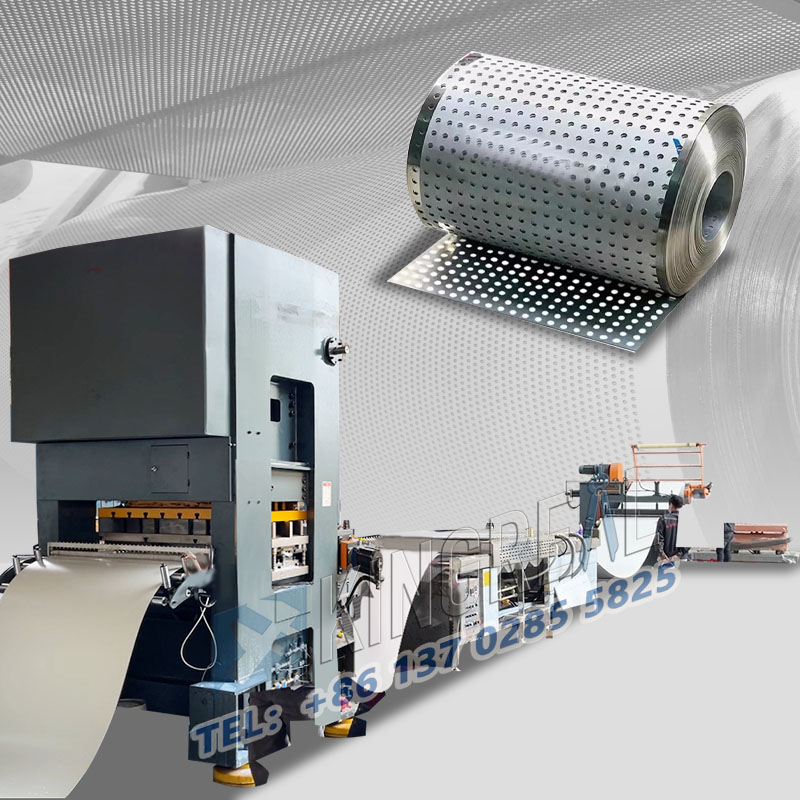 தாள் சுருள் துளையிடல் மற்றும் ரீவைண்ட் மெஷின்